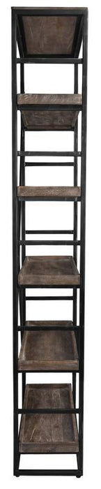 Evan - Single Bookshelf - Olive Brown