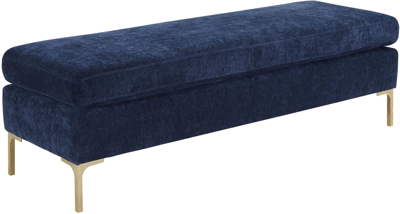 Delilah - Textured Velvet Bench