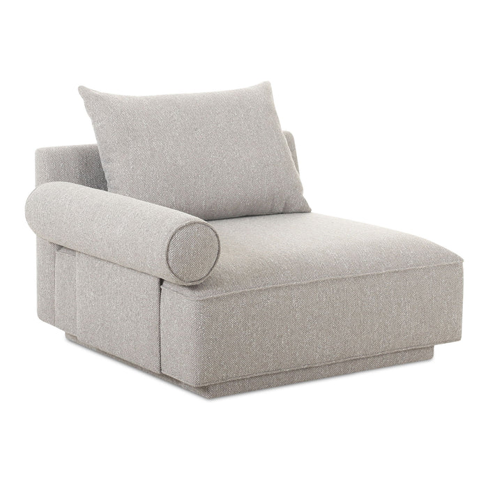 Rosello - Left Arm Facing Chair - Light Gray