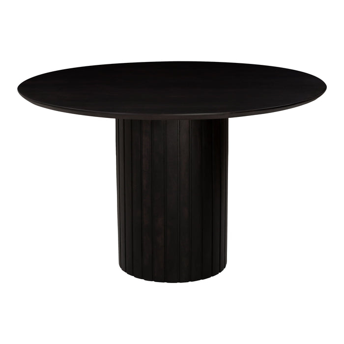 Povera - Round Dining Table - Black - Acacia Wood