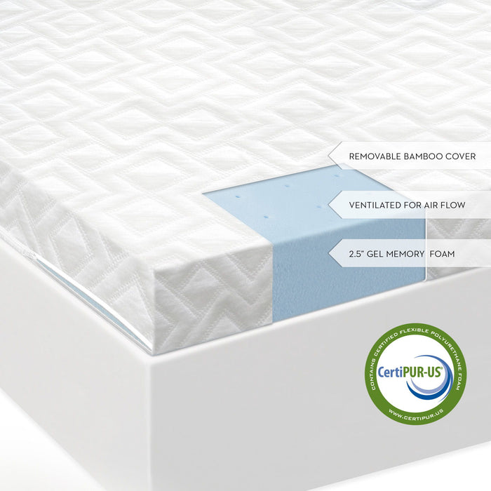 Gel Memory Foam Mattress Topper