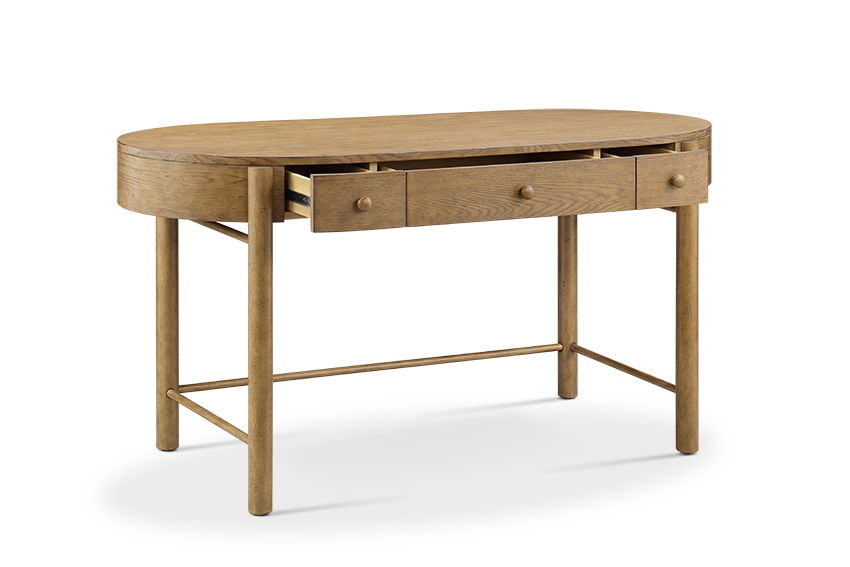 Hadleigh Brown - Oval Writing Desk - Honey