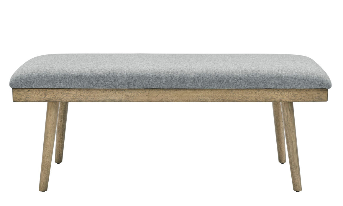 Vida - Polyester Dining Bench - Gray