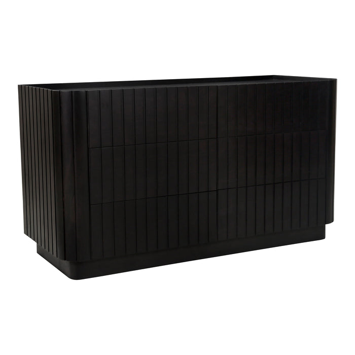 Povera - 6 Drawer Dresser - Black