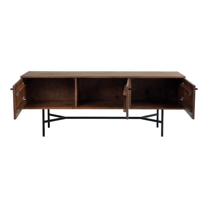 Beck - Media Cabinet - Dark Brown