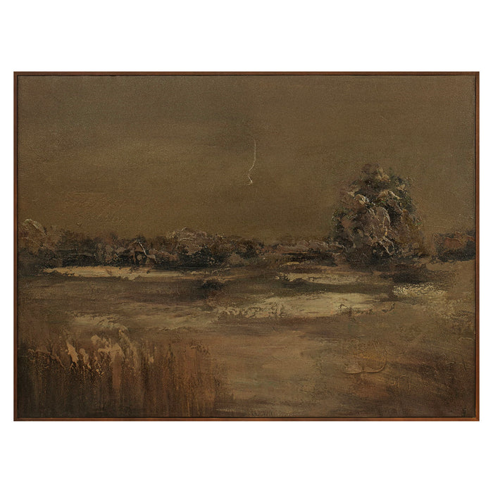 Ode - Framed Painting - Dark Brown