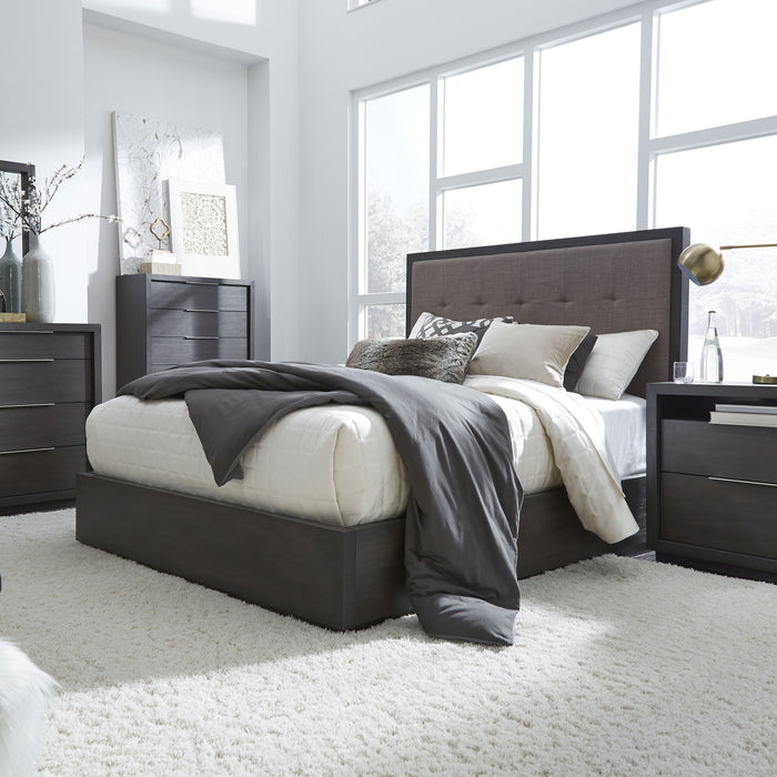 Oxford FL Bed - Bas Grey/Dlphn