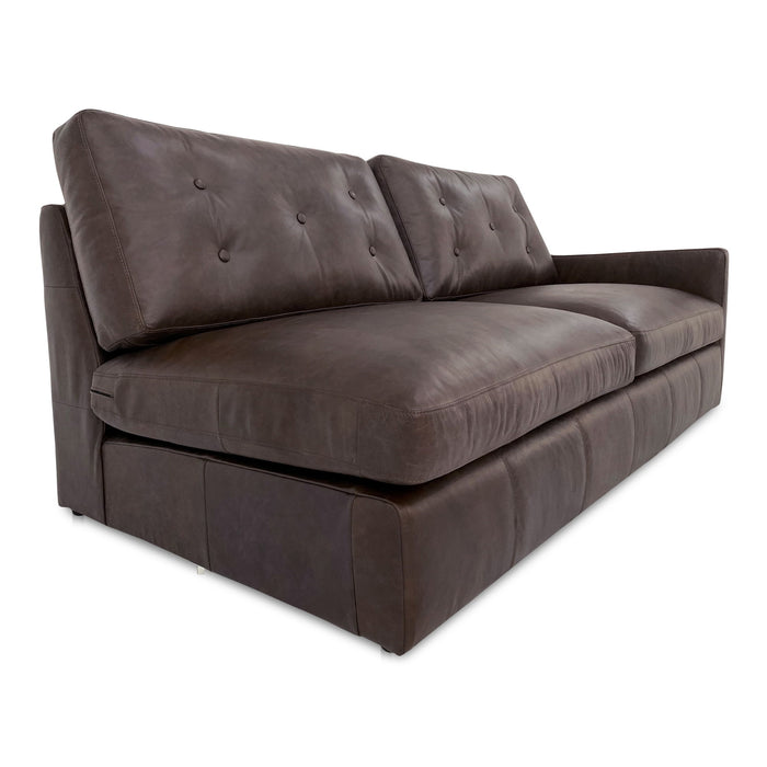 Thurlow - Right Arm Facing Sofa Leather - Espresso Brown