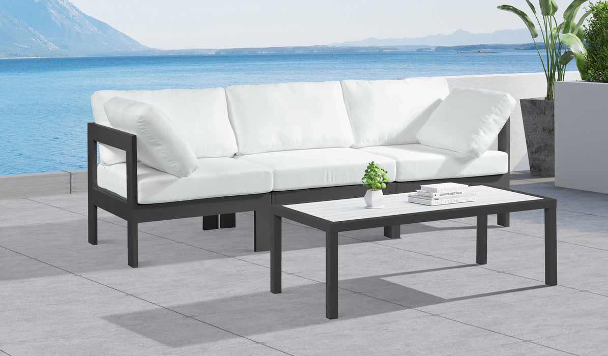 Nizuc - Outdoor Patio Modular Sofa 3 Seats - White