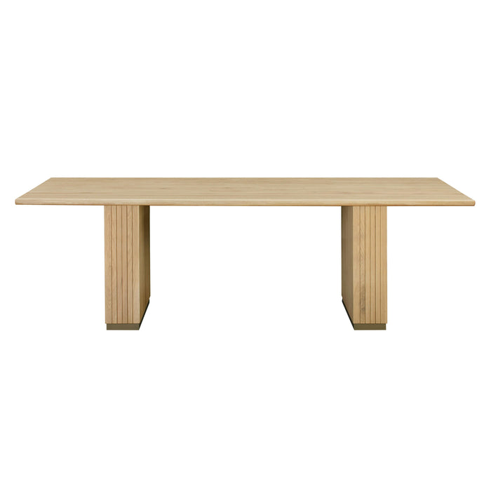 Chelsea - Ash Wood Rectangular Dining Table - Beige