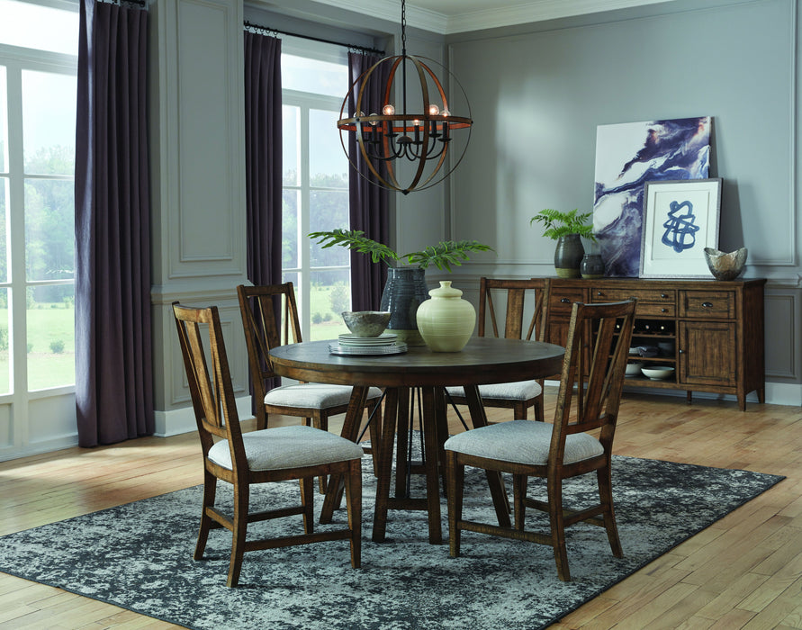 Bay Creek - Round Dining Table - Toasted Nutmeg