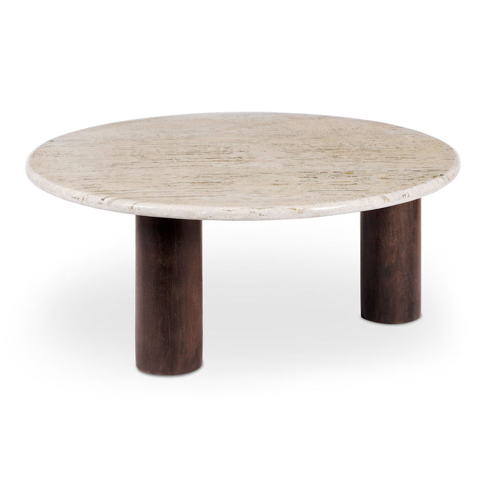 Landon - Coffee Table - Glazed Brown / Beige