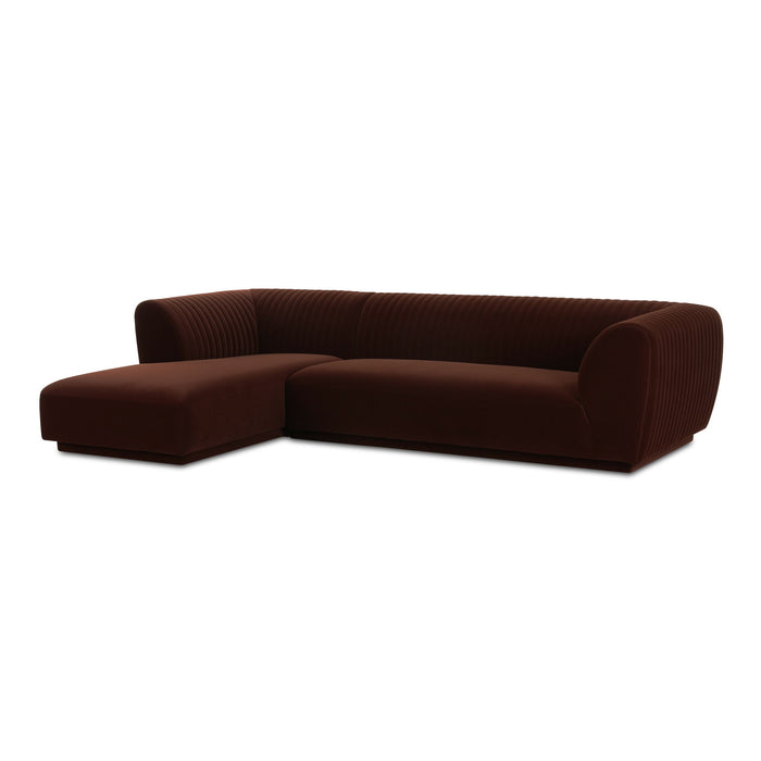 Zandro - Sectional Left - Dark Brown