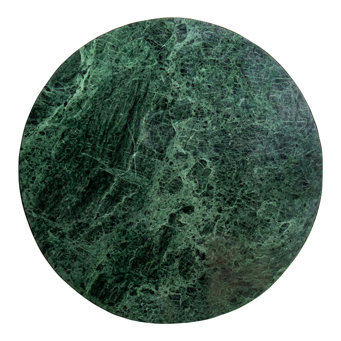 Grace - Accent Table Green Marble - Dark Green