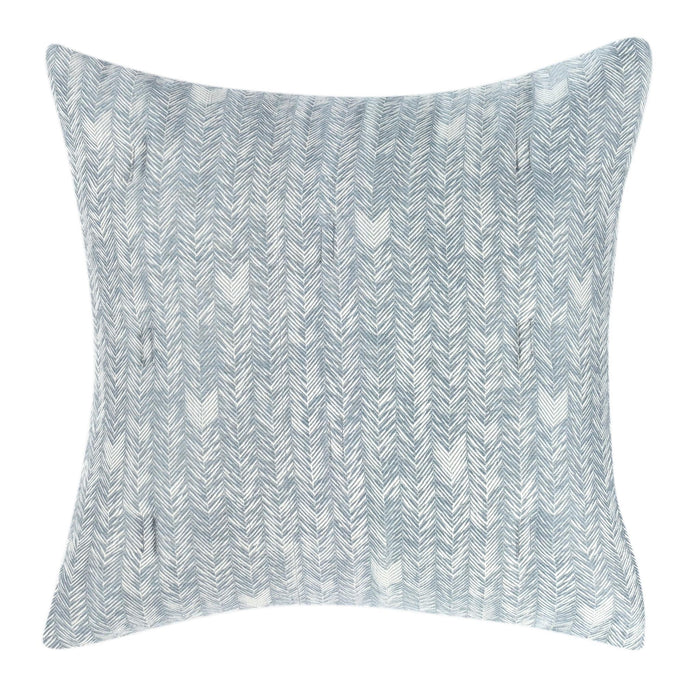 French Herringbone - Comforter Euro Sham - Storm