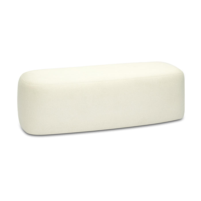 Graceland - Faux Mohair Bench - Cream