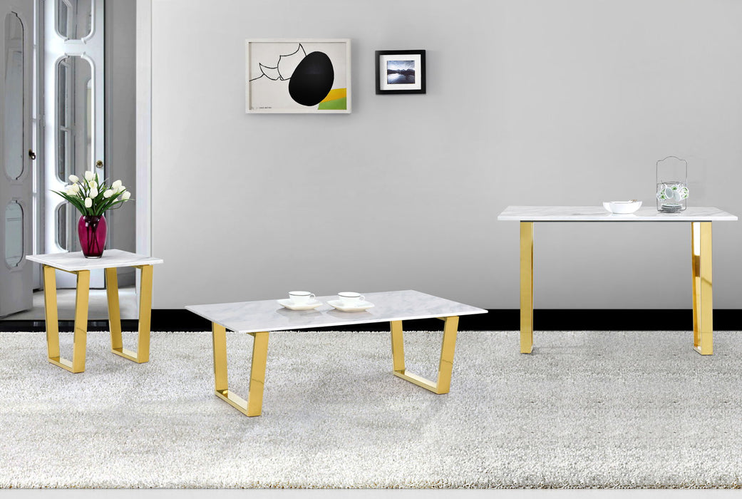 Cameron - End Table - Gold