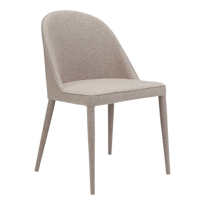 Burton - Fabric Dining Dining Chair (Set of 2) - Light Gray