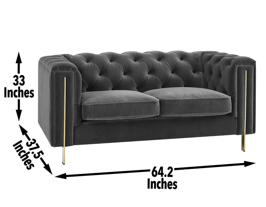 Charlene - Velvet Sofa And Loveseat