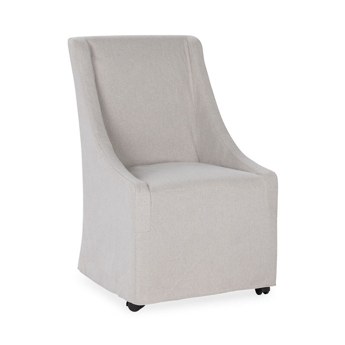 Warwick - Upholstered Rolling Dining Chair