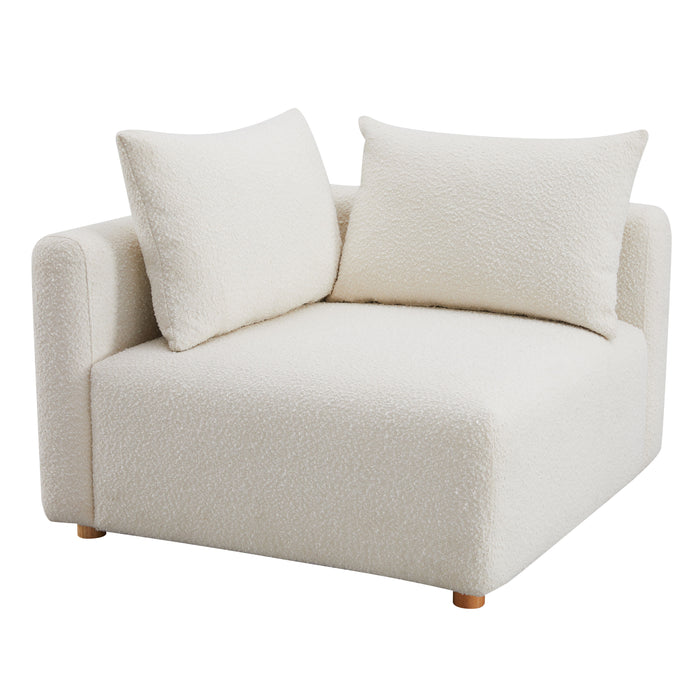 Hangover - Boucle Modular Corner Chair - Cream