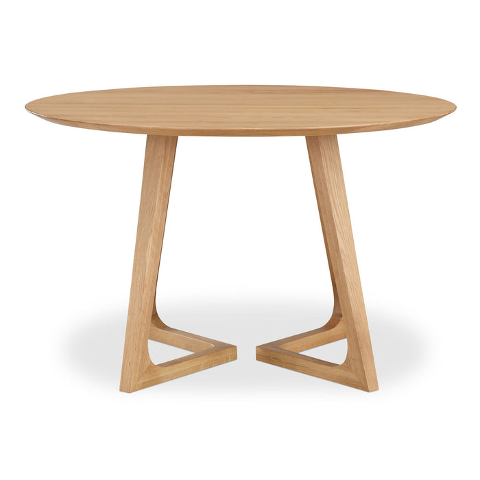 Godenza - Dining Table Round - Light Brown