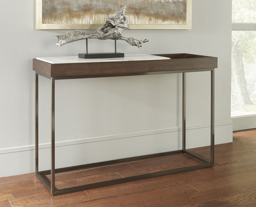 Ennis Console Table - Brwn Sbl