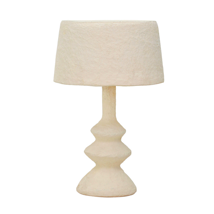 Cotton Mache - Table Lamp - Cream