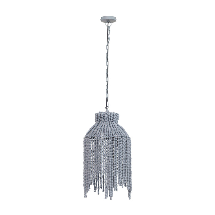 Esther - Beaded Pendant Lamp - Dark Gray