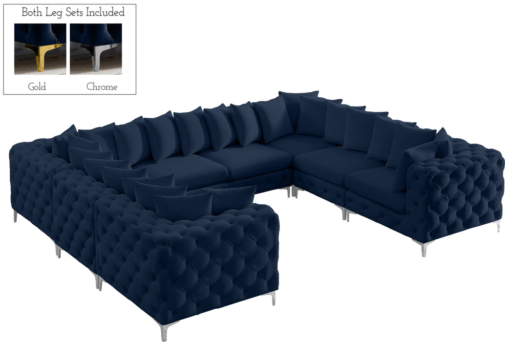 Tremblay - Modular Sectional 8 Piece - Navy - Fabric