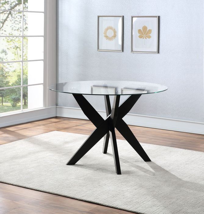 Amalie - Round Dining Table - Black