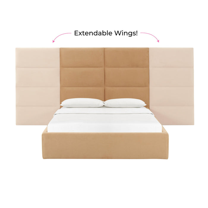 Eliana - Velvet Bed With Wings