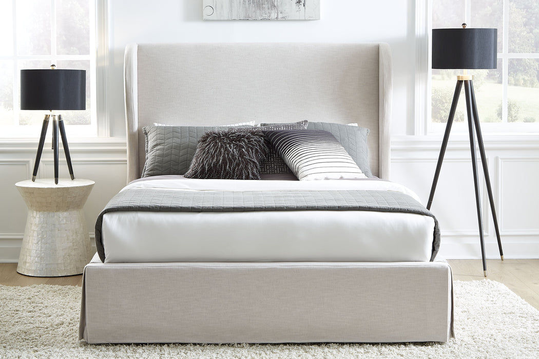 Hera QN Stg Bed - Oatmeal