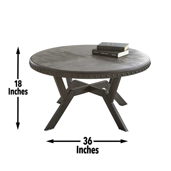 Alamo - Round Cocktail Table - Gray