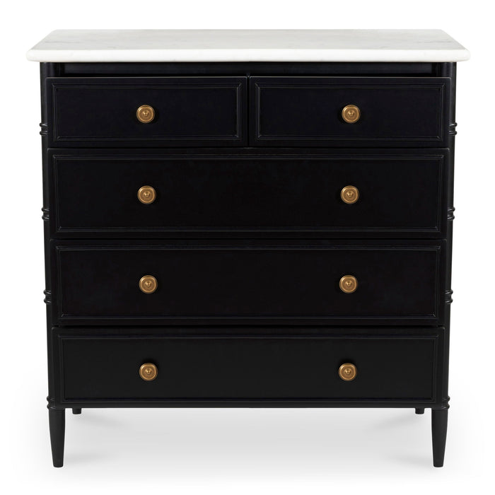 Eleanor - 5 Drawer Chest - Black