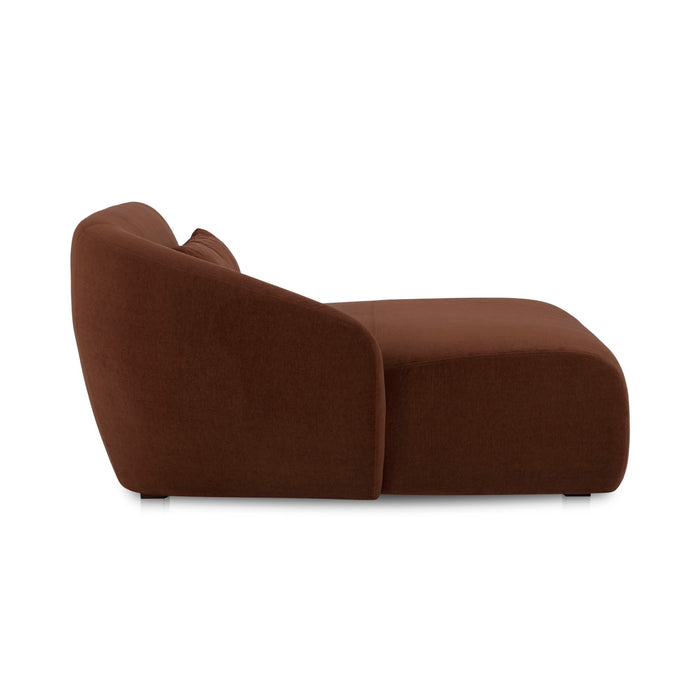 Amelia - Left Arm Facing Chaise - Chestnut