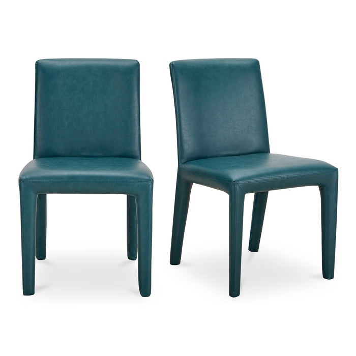 Monte - Dining Chair Vegan Leather (Set of 2) - Teal