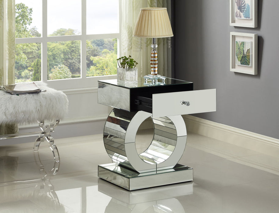 Jocelyn - End Table - Pearl Silver