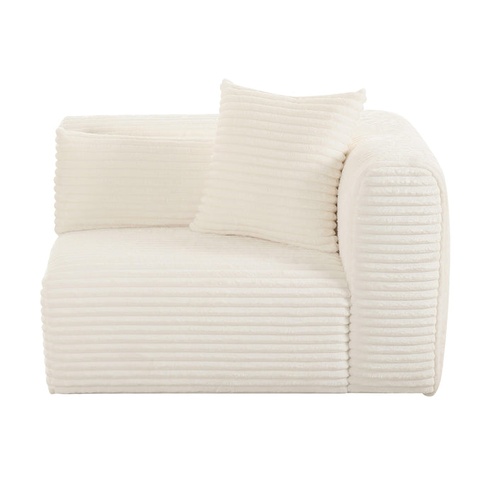 Tarra - Fluffy Oversized Corduroy Modular Corner Chair