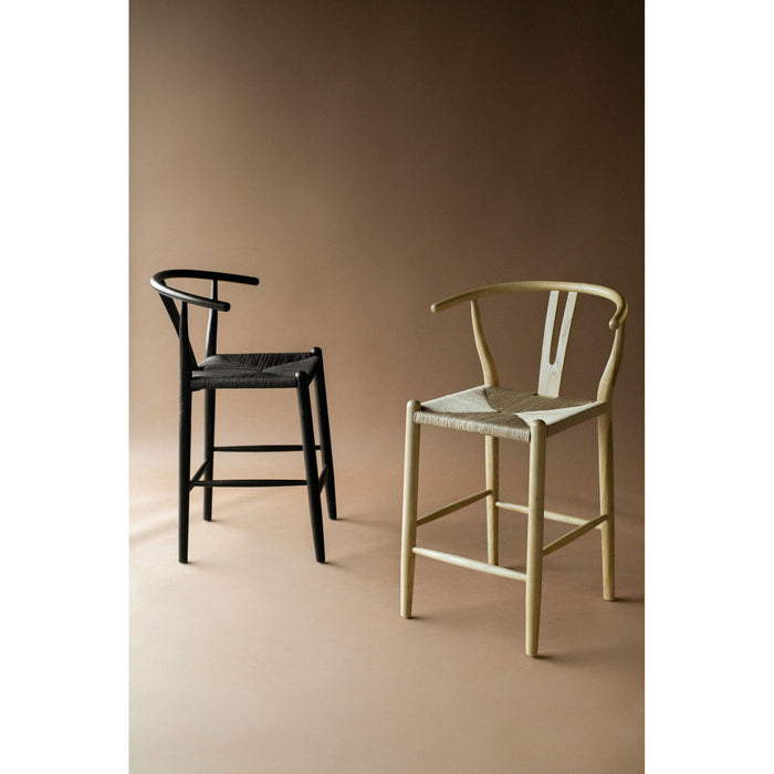 Ventana - Counter Stool - Black - Wood