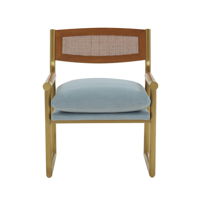 Harlow - Rattan Velvet Chair