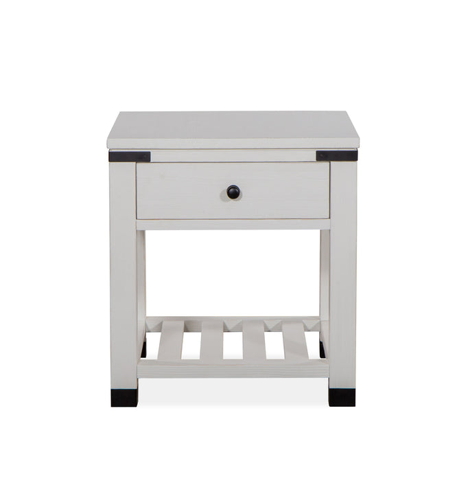 Harper Springs - Shelf End Table - Silo White