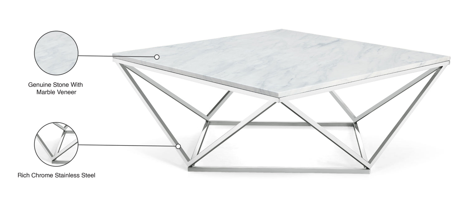 Skylar - Coffee Table - Pearl Silver