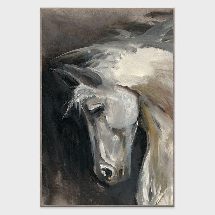 Dash I - 40" x 60" Canvas Art - Dark Gray