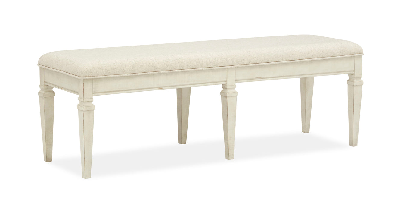 Newport - Bench With Upholstered Seat - Alabaster