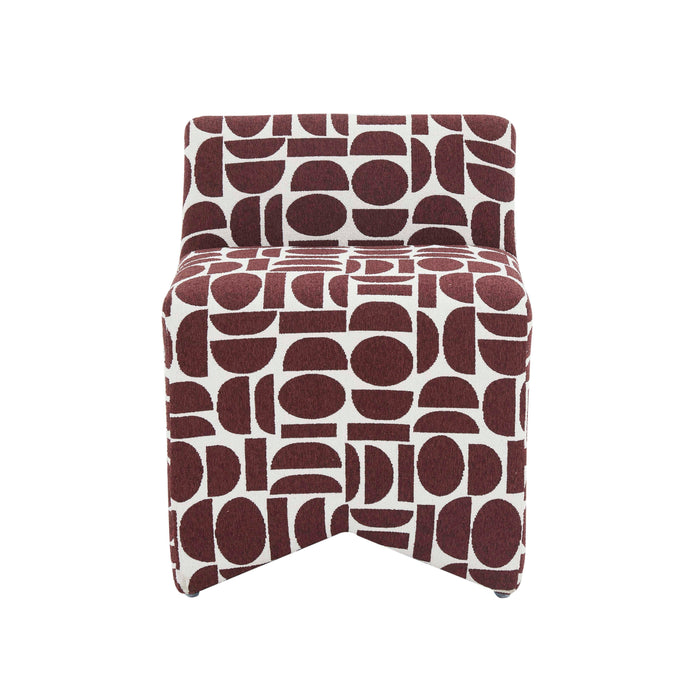 Pippa - Geometric Jacquard Weave Stool