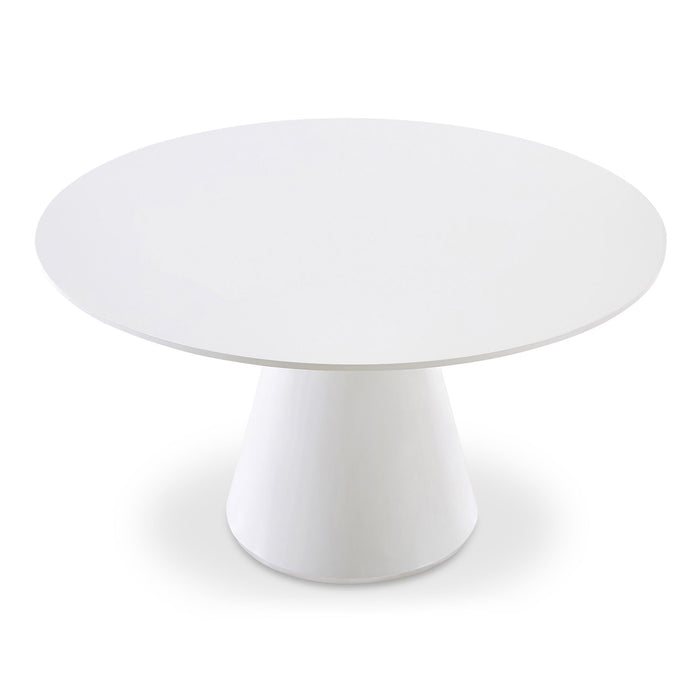 Otago - Round Dining Table - High Gloss White