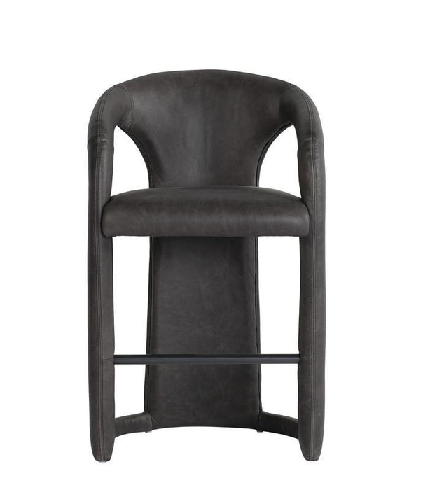 Archie - Distressed Leather Counter Stool