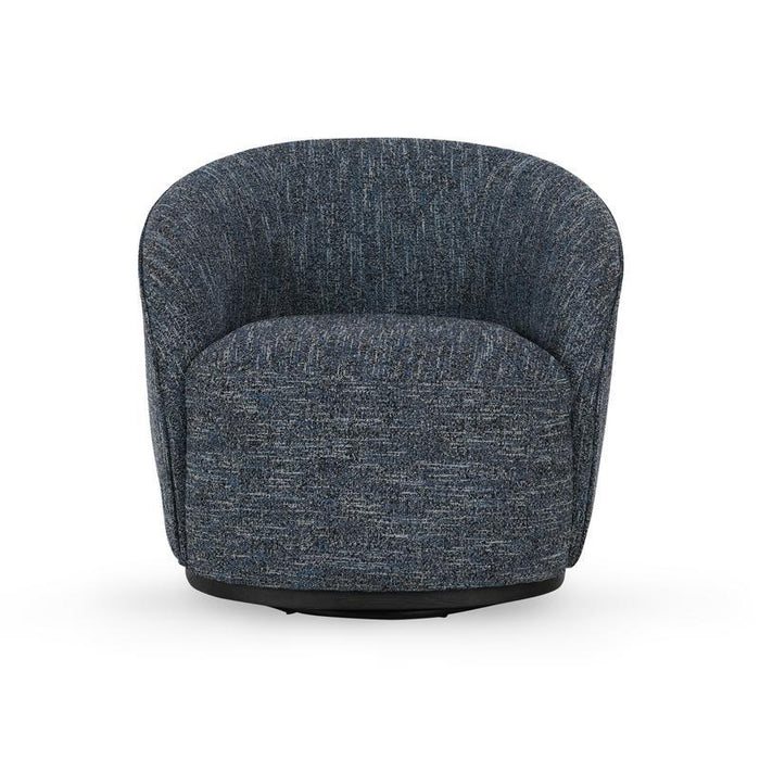 Andrea - Swivel Accent Chair - Blue