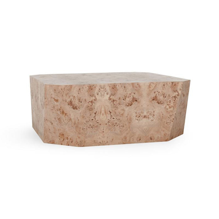 Avena - Burl Wood Square Coffee Table - Natural